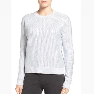 NWT Ivanka Trump Silver Chainmail Knit Sweater